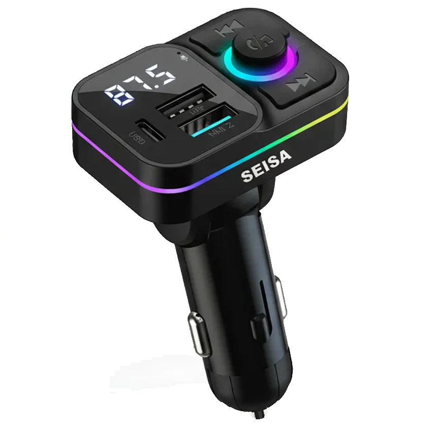 Transmisor Fm Automovil Bluetooth Seisa Qm-k9015 Negro